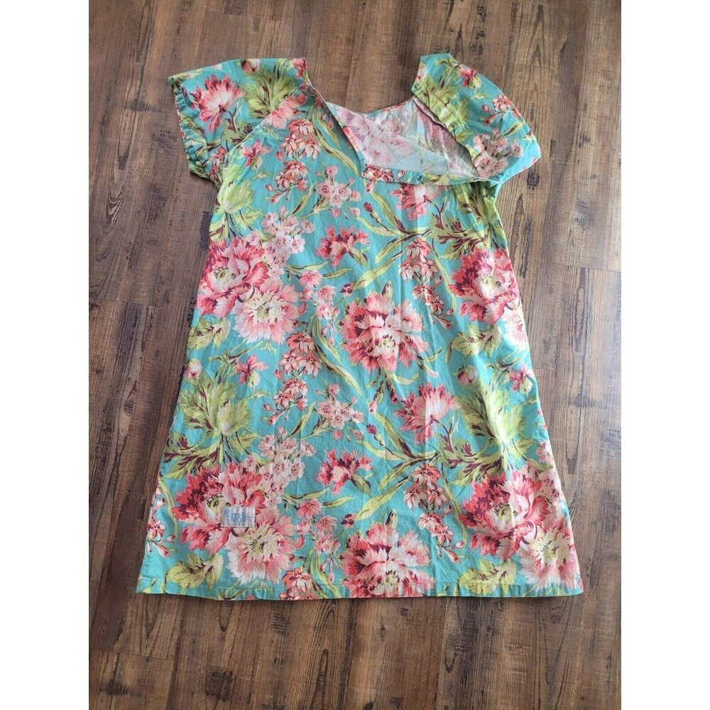 Mod Mum Hospital Floral Gown Maternity Nursing Access And C-Section Size L
